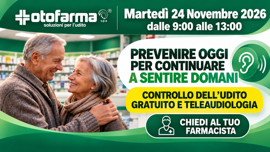 Promozione controllo delludito in farmacia